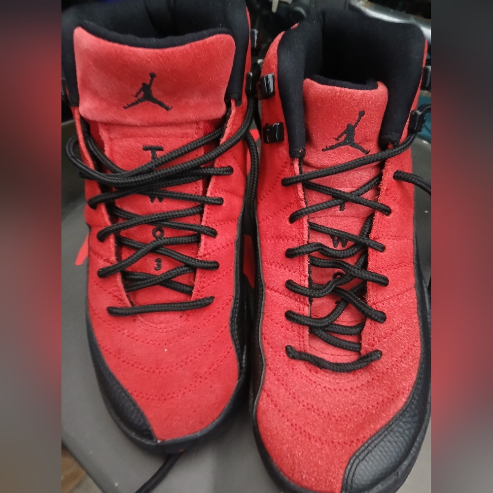 Jordan 23 Red and Black Athletic Sneakers
